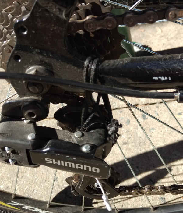 how to fix a broken rear derailleur spring