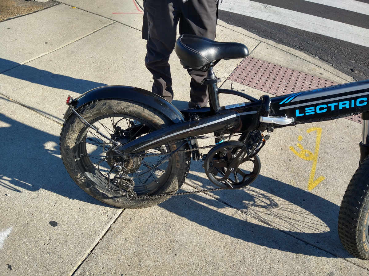 Lectric folding ebike drivetrain