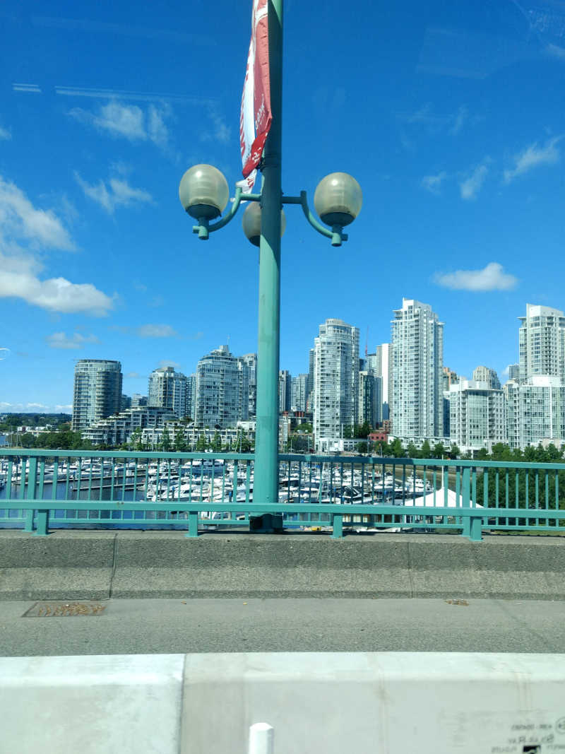 vancouver city view from the bridge